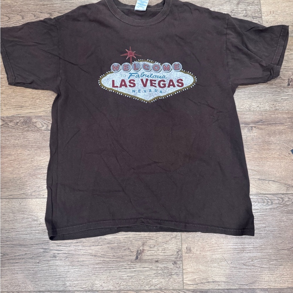 Gildan Brown Las Vegas Welcome T-Shirt